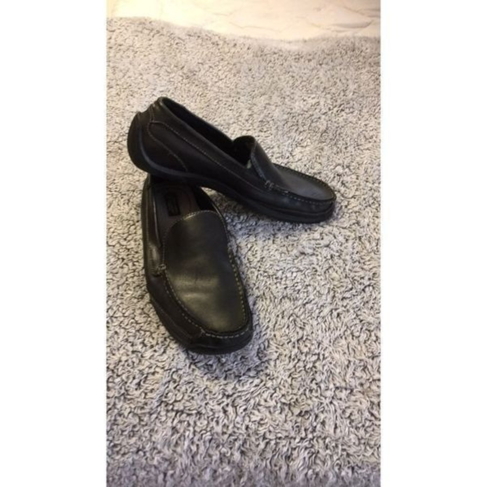 Dockers Sz10 Navy Casual Leather Slip On Loafer